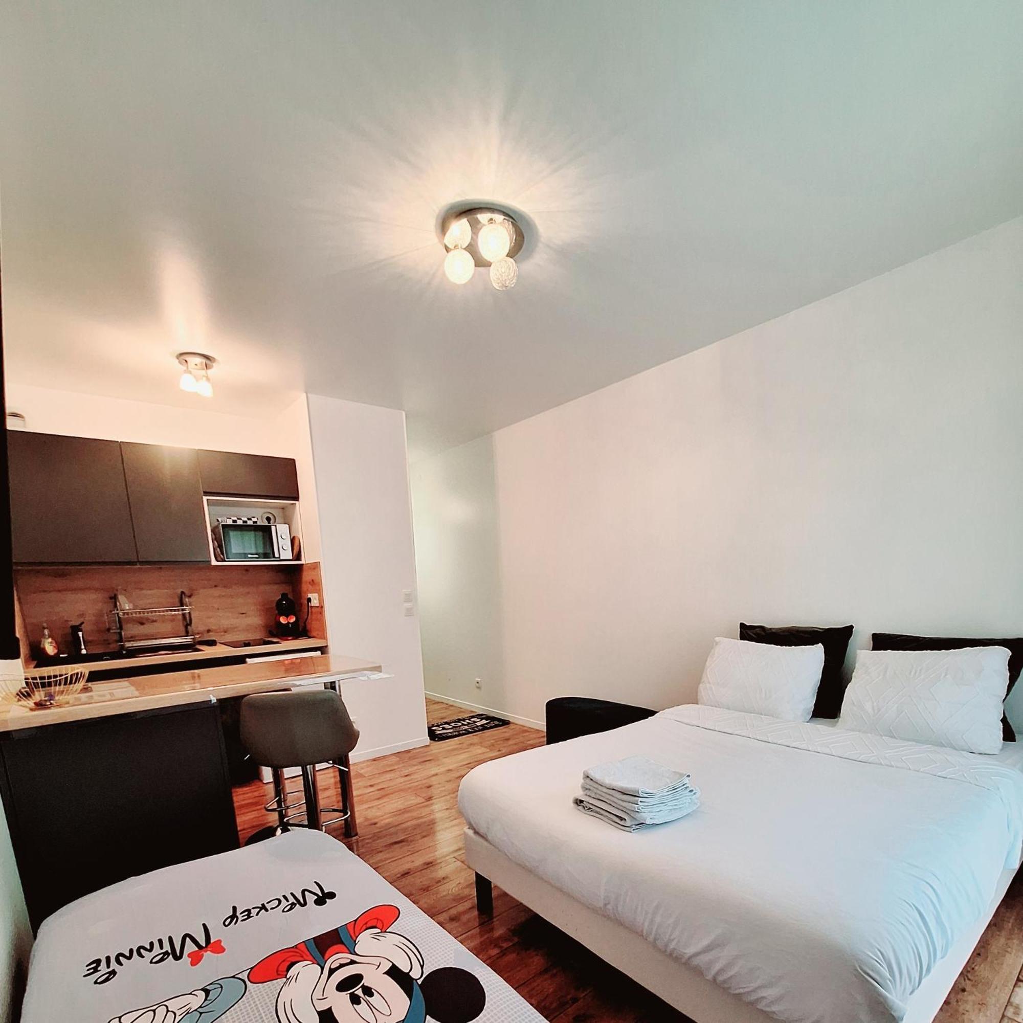 Studio Alpha - 2Min By Train To Disneyland Or 20Min Walk - 5Min Walk To "Val D'Europe" Station Montévrain Eksteriør bilde